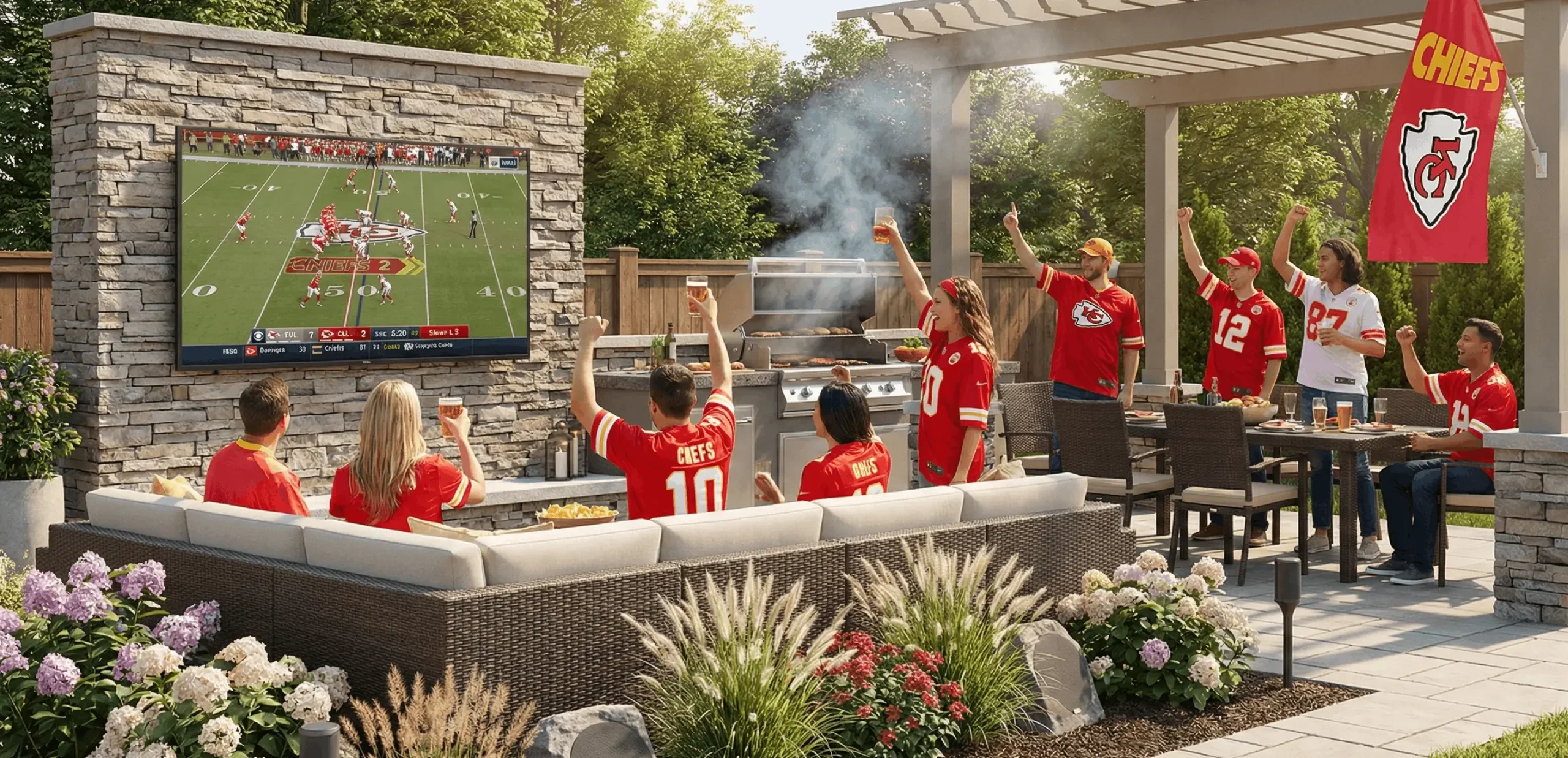 Building the Ultimate Chiefs Kingdom Backyard Watch Party Requires Specialized Technology