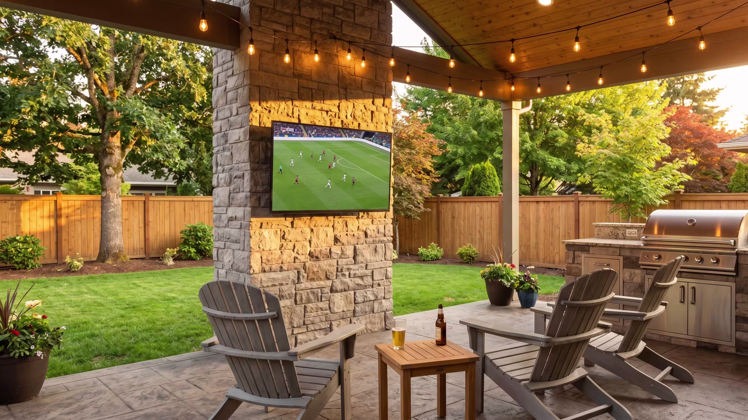 outdoor TV installation